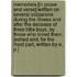 Memorials [in prose and verse] written on several occasions during the illness and after the decease of three little boys. By those who loved them. [Edited and, for the most part, written by E. P.]