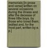 Memorials [in prose and verse] written on several occasions during the illness and after the decease of three little boys. By those who loved them. [Edited and, for the most part, written by E. P.] door Eleazar Parmly