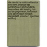 Die Deutsche Nationalliteratur Seit Dem Anfange Des Achtzehnten Jahrhunderts, Besonders Seit Lessing, Bis Auf De Gegenwart, Historisch Und Aësthetisch-Kritisch Dargestellt, Volume 1 (German Edition) door Hillebrand Joseph