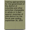 Making Appropriations for the Government of the District of Columbia and Other Activities Chargeable in Whole or in Part Against Revenues of Said District for the Fiscal Year Ending September 30, 2001 by 2nd United States Congress (106th