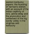 Eastern Kentucky Papers: The Founding of Harman's Station, with an Account of the Indian Captivity of Mrs. Jennie Wiley and the Exploration and Settlement of the Big Sandy Valley in the Virginias and Kentucky