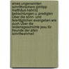 Eines Ungenannten Schriftforschers (philipp Matthäus Hahn's) Betrachtungen U. Predigten Über Die Sonn- Und Feiertäglichen Evangelien Wie Auch Über Die Leidensgeschichte Jesu Für Freunde Der Alten Schriftwahrheit door Philipp Matthäus Hahn