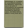 Phthisiologia: or, a treatise of consumptions Wherein the difference, nature and cure of all sorts of consumptions are explained Containing three books,  Illustrated by particular cases, and observations added to every book ed 2 door Richard Morton