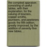 The compleat appraiser. Consisting of useful tables, with their explanation, for the valuing of braziers, copper-smiths, plumbers, and pewterers goods The fifth edition, greatly improved, by the addition of seventy-five new tables, .. by Eminent Broker.