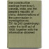Iron Construction Castings from Brazil, Canada, India, and the People's Republic of China; Determinations of the Commission in Investigation No. 701-Ta-249 (Preliminary) Under the Tariff Act of 1930, Together with the Information Obtained