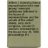 William J. Browning (Late a Representative from New Jersey) Memorial Addresses Delivered in the House of Representatives and the Senate of the United States, Sixty-Sixth Congress, Second [!] Session, Proceedings in the House May 16, 1920. Proceedings in T