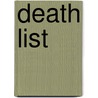 Death List door Edwin F. Becker