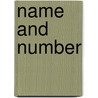 Name and Number door John Hoskison