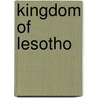 Kingdom of Lesotho door International Monetary Fund. African Dep