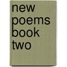 New Poems Book Two door Charles Bukowski