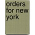 Orders for New York