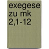 Exegese Zu Mk  2,1-12 door Sarah Schepers