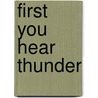 First You Hear Thunder door Terry Donnelly