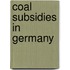 Coal Subsidies in Germany