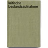 Kritische Bestandsaufnahme by Jasmin Schlangen