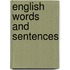 English Words and Sentences