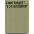 Zum Begriff 'sozialisation'