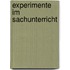 Experimente Im Sachunterricht