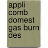 Appli Comb Domest Gas Burn Des by Wayne Martino