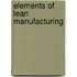 Elements of Lean Manufacturing