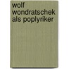 Wolf Wondratschek Als Poplyriker by Martin Renz