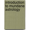 Introduction to Mundane Astrology door Sandra Walker