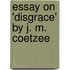 Essay on 'Disgrace' by J. M. Coetzee