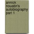 Annick Nouatin's Autobiography Part 1