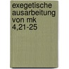 Exegetische Ausarbeitung Von Mk 4,21-25 door Melanie Lappe