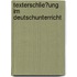 Texterschlie�Ung Im Deutschunterricht
