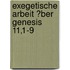 Exegetische Arbeit �Ber Genesis 11,1-9