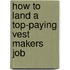 How to Land a Top-Paying Vest Makers Job