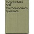 Mcgraw-Hill's 500 Microeconomics Questions
