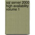 Sql Server 2000 High Availability Volume 1