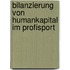 Bilanzierung Von Humankapital Im Profisport