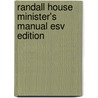 Randall House Minister's Manual Esv Edition door Billy Melvin