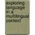 Exploring Language in a Multilingual Context