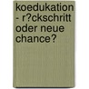 Koedukation - R�Ckschritt Oder Neue Chance? door Sabine Pfisterer