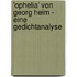 'Ophelia' Von Georg Heim - Eine Gedichtanalyse