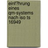 Einf�Hrung Eines Qm-Systems Nach Iso Ts 16949 door Markus Loderbauer