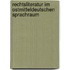 Rechtsliteratur Im Ostmitteldeutschen Sprachraum