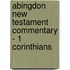 Abingdon New Testament Commentary - 1 Corinthians