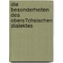 Die Besonderheiten Des Obers�Chsischen Dialektes