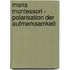Maria Montessori - Polarisation Der Aufmerksamkeit