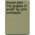 Lesson Plan - 'The Grapes of Wrath' by John Steinbeck