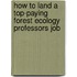 How to Land a Top-Paying Forest Ecology Professors Job