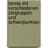 Tennis Mit Verschiedenen Zielgruppen Und Schwerpunkten