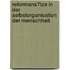Reformans�Tze in Der Selbstorganisation Der Menschheit