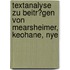 Textanalyse Zu Beitr�Gen Von Mearsheimer, Keohane, Nye