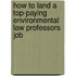 How to Land a Top-Paying Environmental Law Professors Job